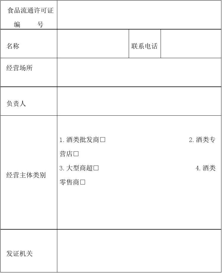 酒類經營特別標注登記表與擬經營保健食品產品信息匯總表解析